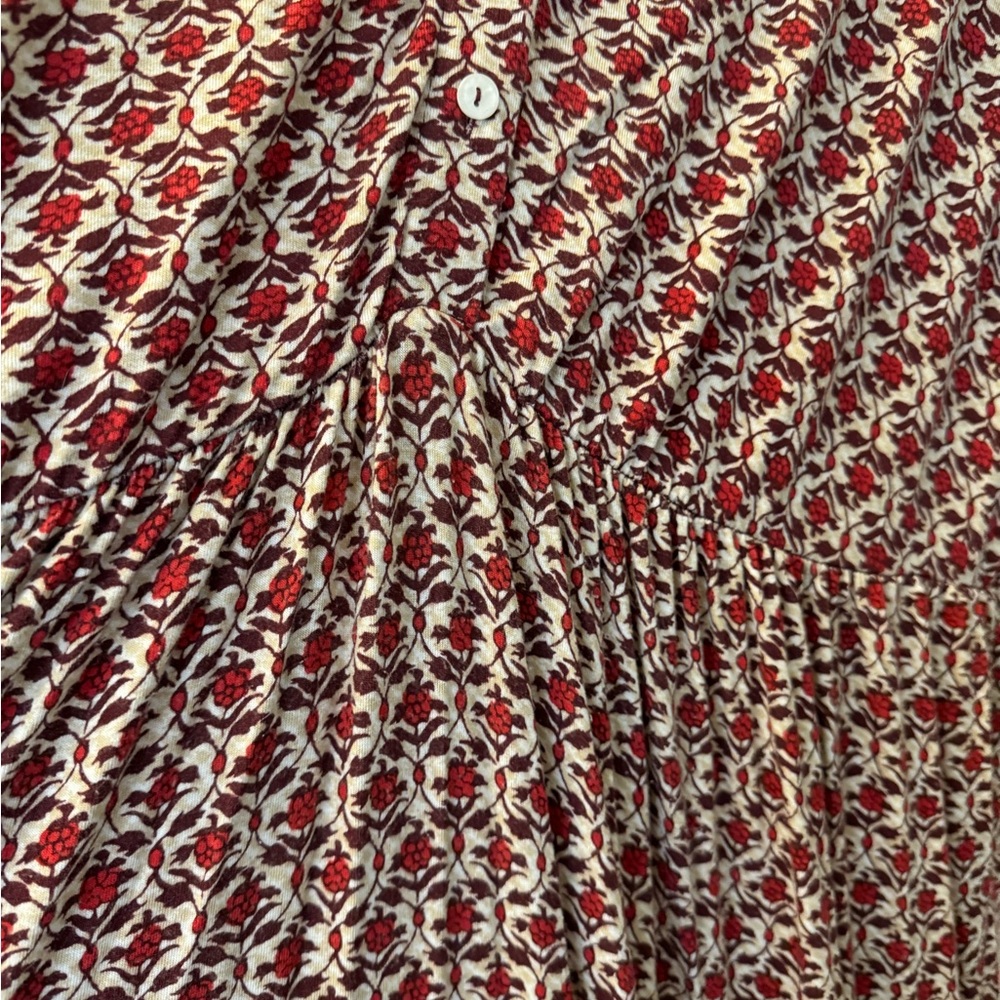 Max Studio 2x Floral Red Maxi Dress - Picture 4 of 4